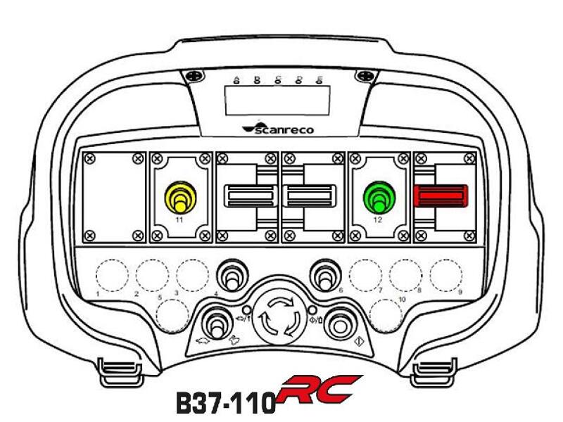 radio besturing Scanreco compleet B37 RC